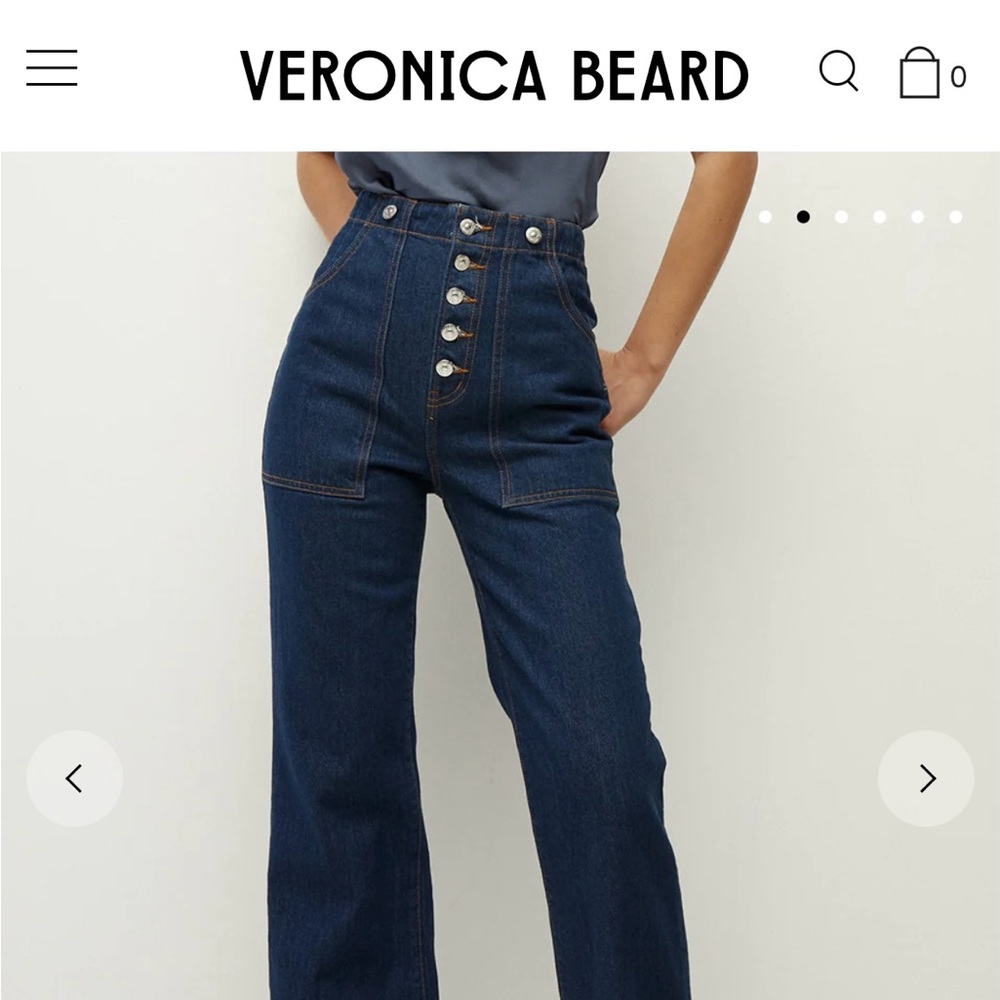 Veronica Beard | Crosbie Slim Wide-Leg Jean | Comfort Stretch